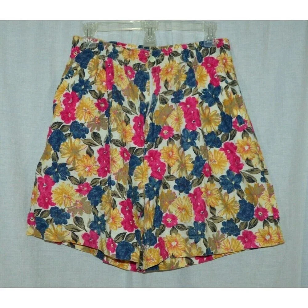 Dockers Vintage Multi-Color Floral Flower Women's